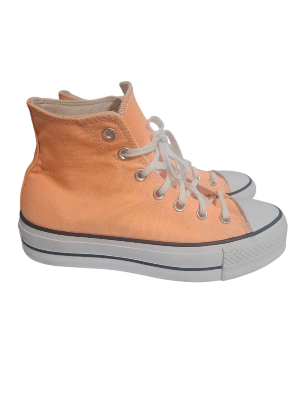 CONVERSE Chuck Taylor All Star Orange Platform Sneakers Women's Sz 8